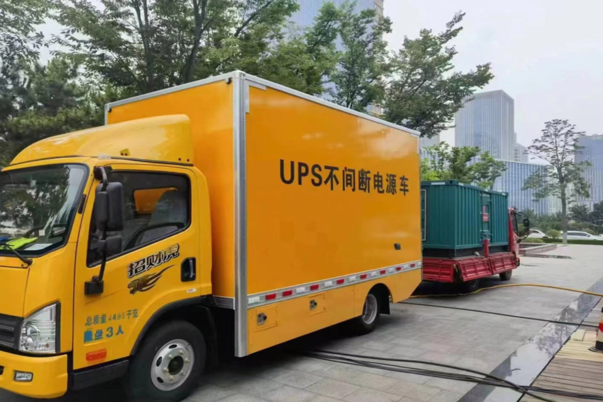 扬州发电机租赁施工现场